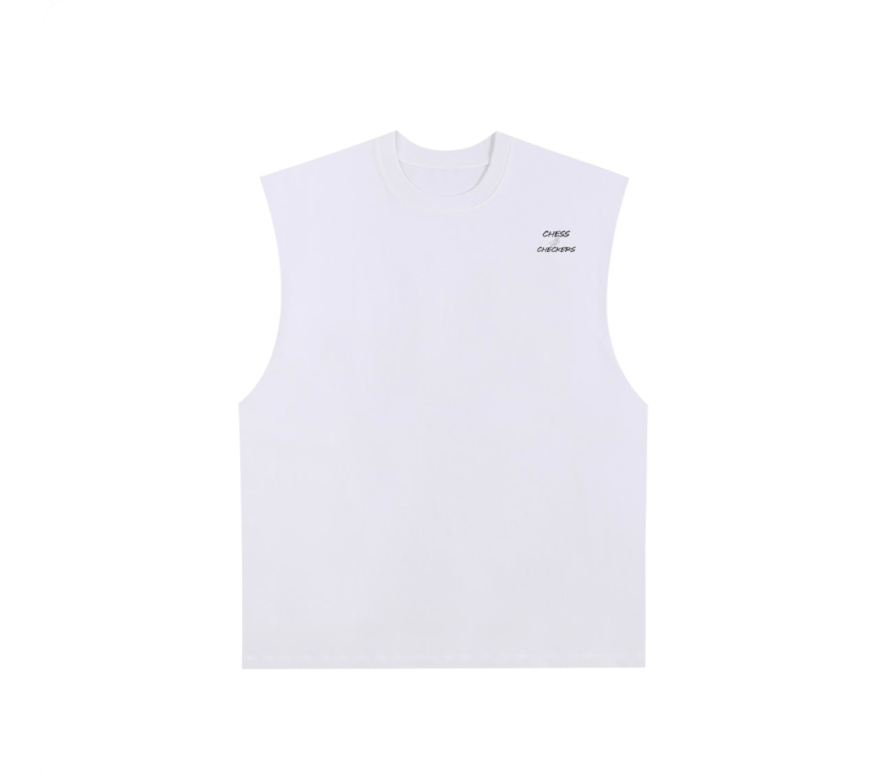 Men Raw edge tank tops