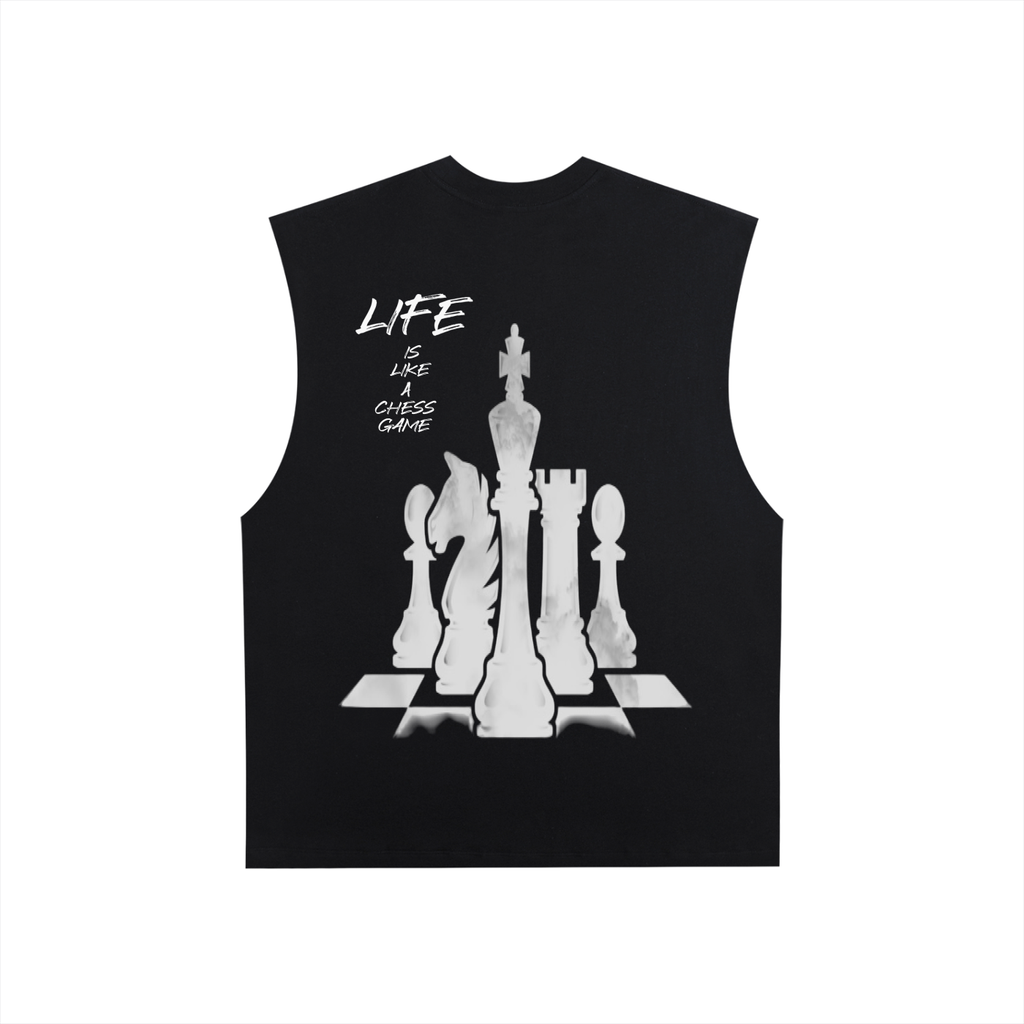 Men Raw edge tank tops
