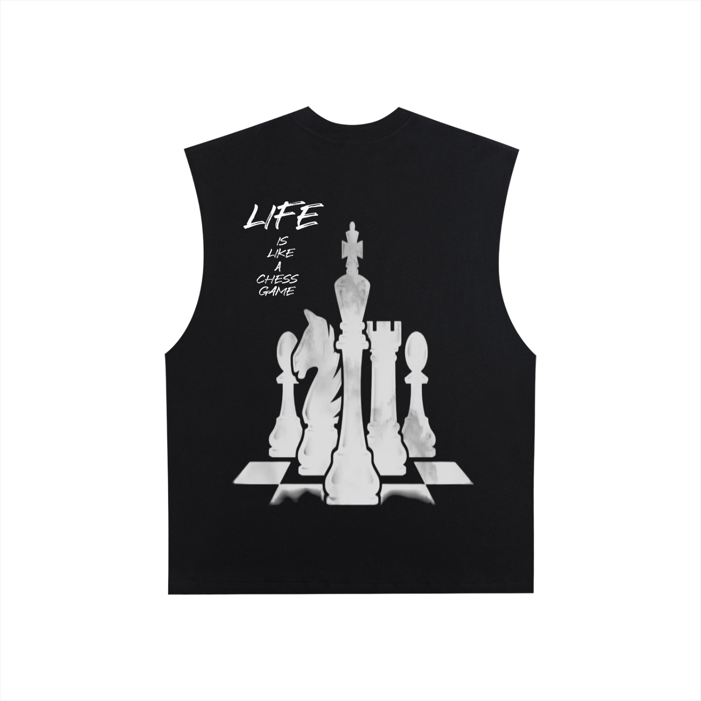 Men Raw edge tank tops