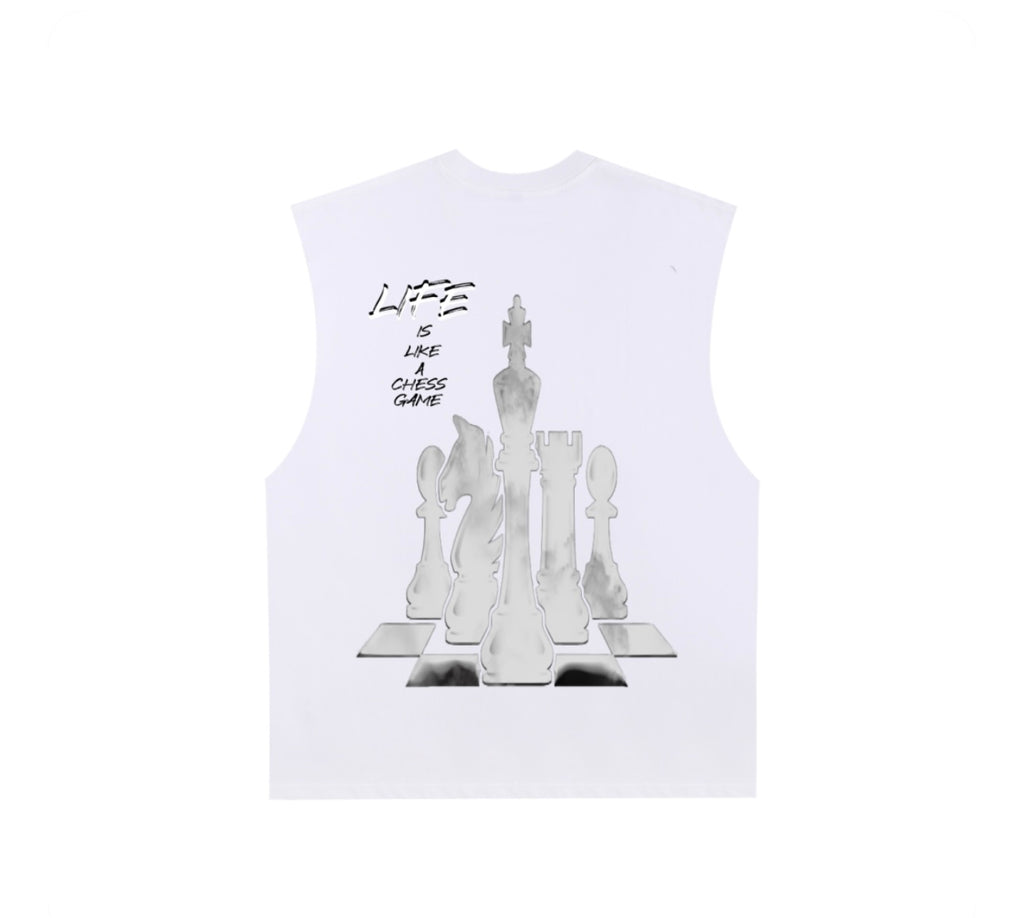 Men Raw edge tank tops