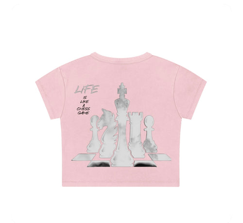 Girls washed crop top