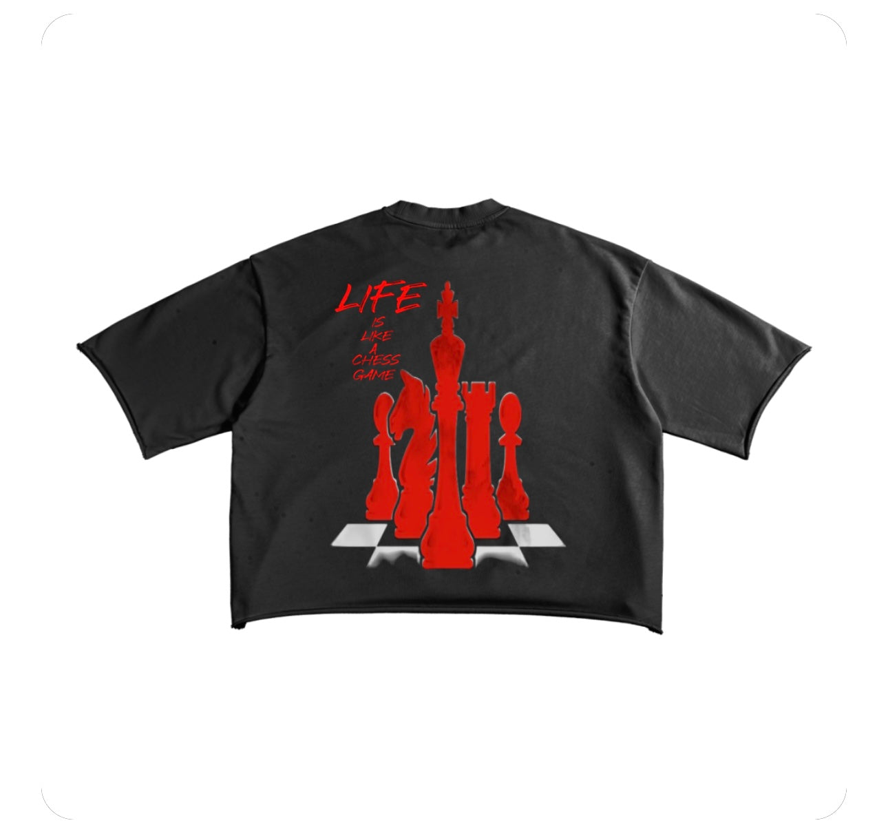 Men Boxy exclusive raw edge t-shirt