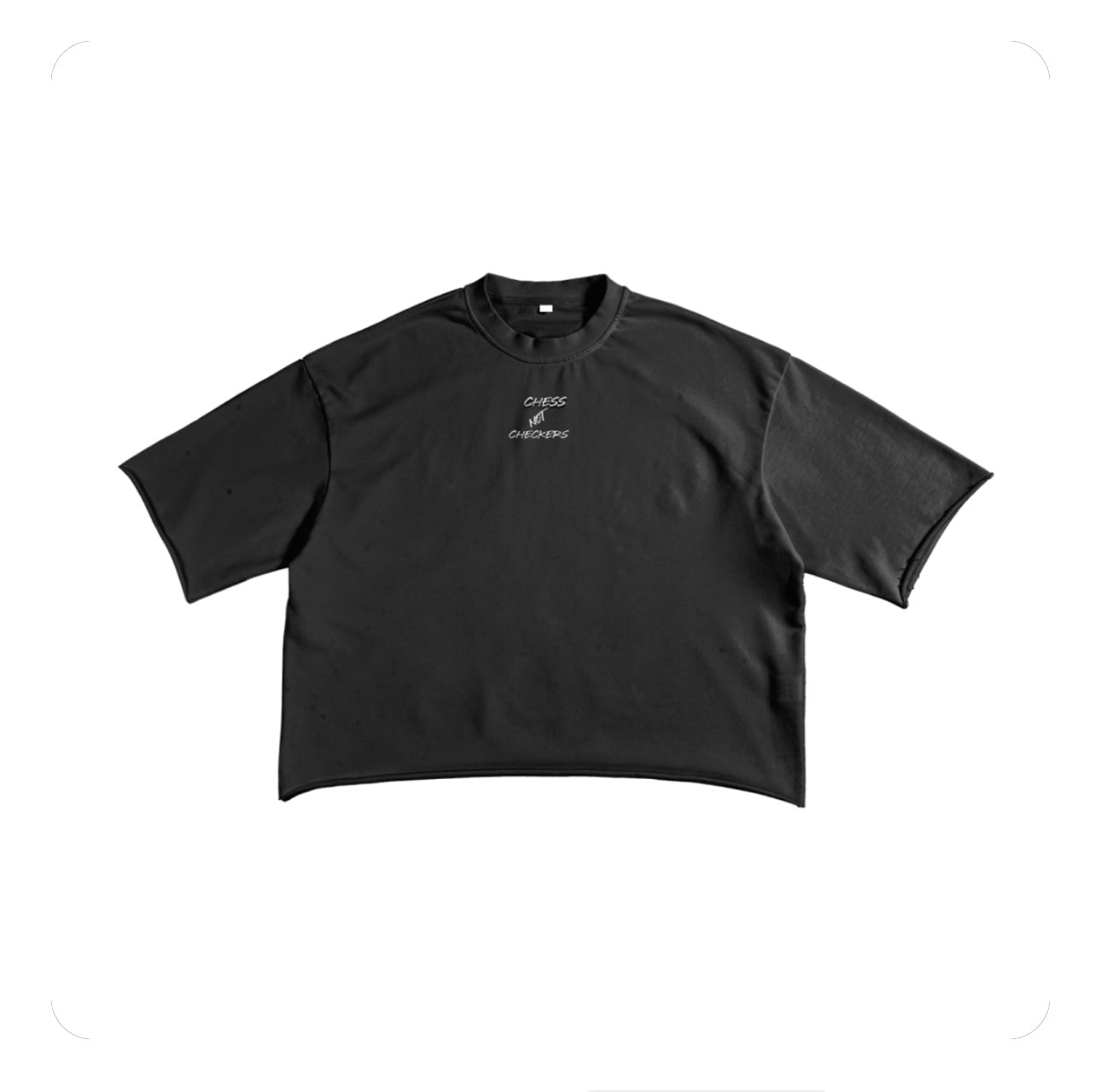 Men Boxy exclusive raw edge t-shirt