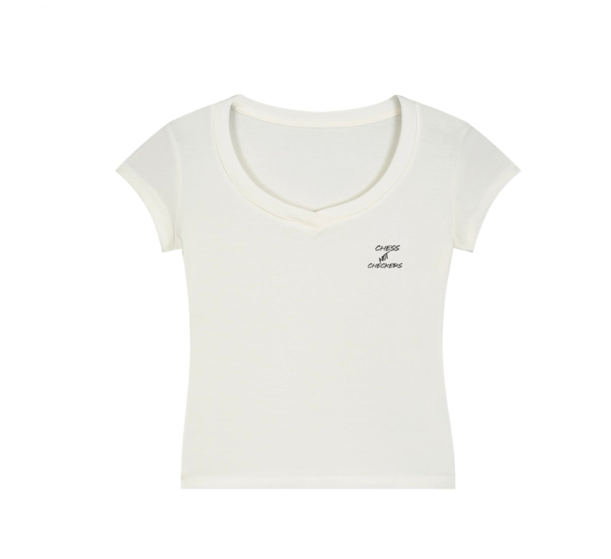Women essential V-Neck Bodycon T-shirt