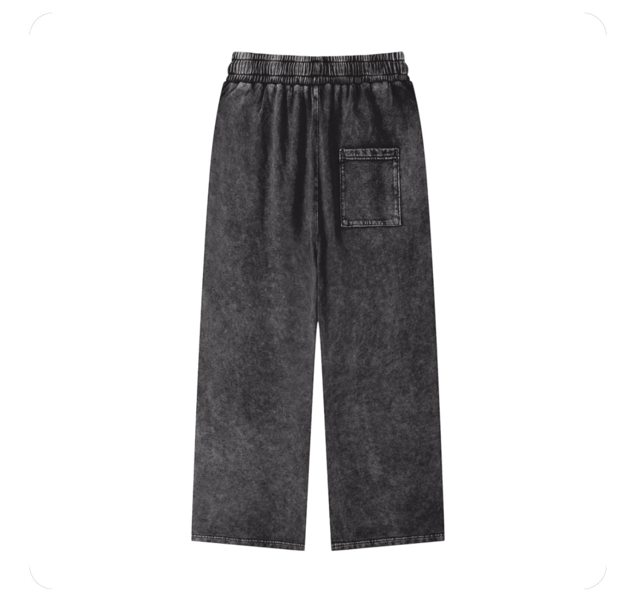 Men Acid Wash Straight Leg Pants
