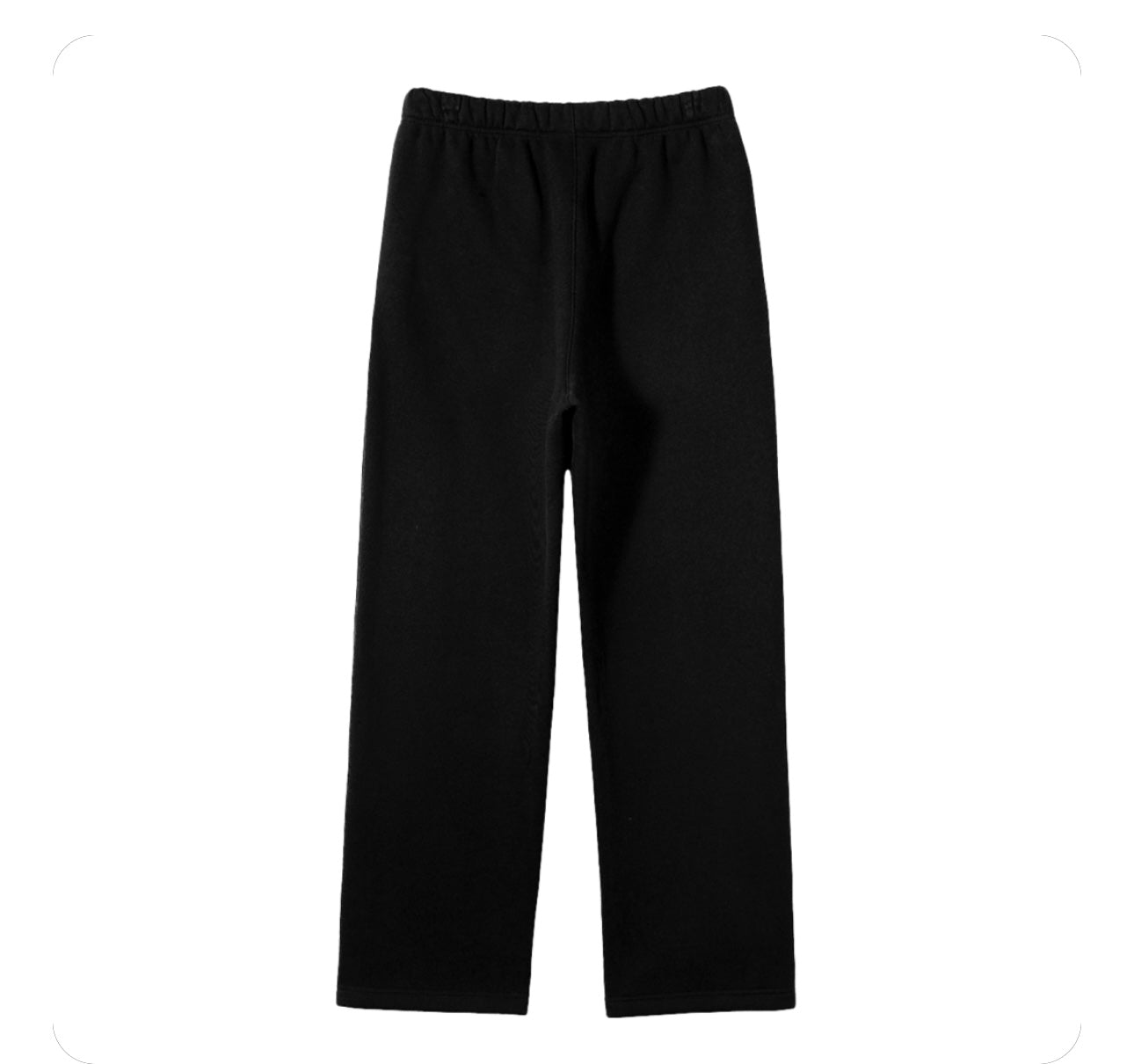 Streetwear Unisex Solid Color Fleece Straight Leg Pants