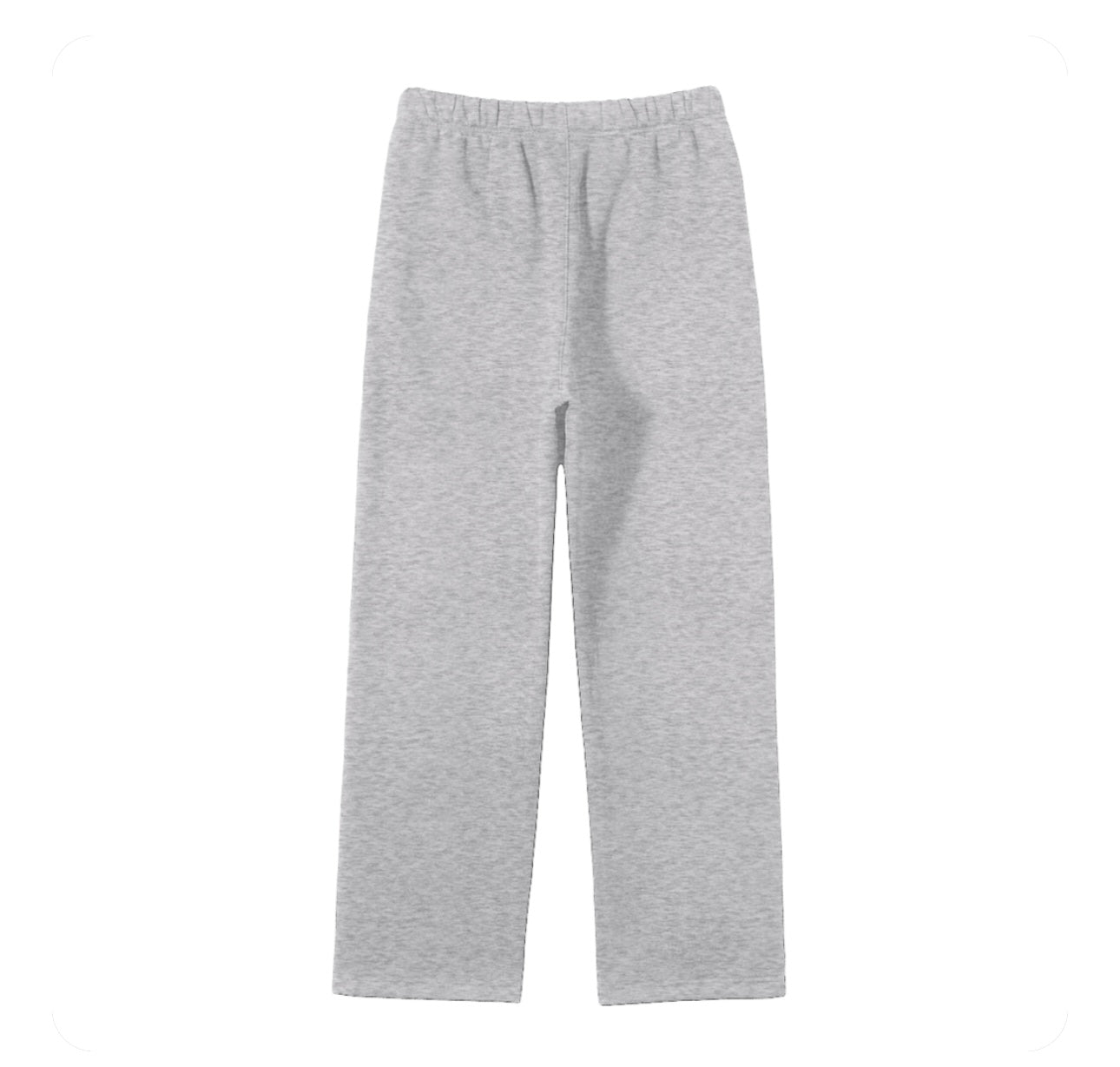 Streetwear Unisex Solid Color Fleece Straight Leg Pants