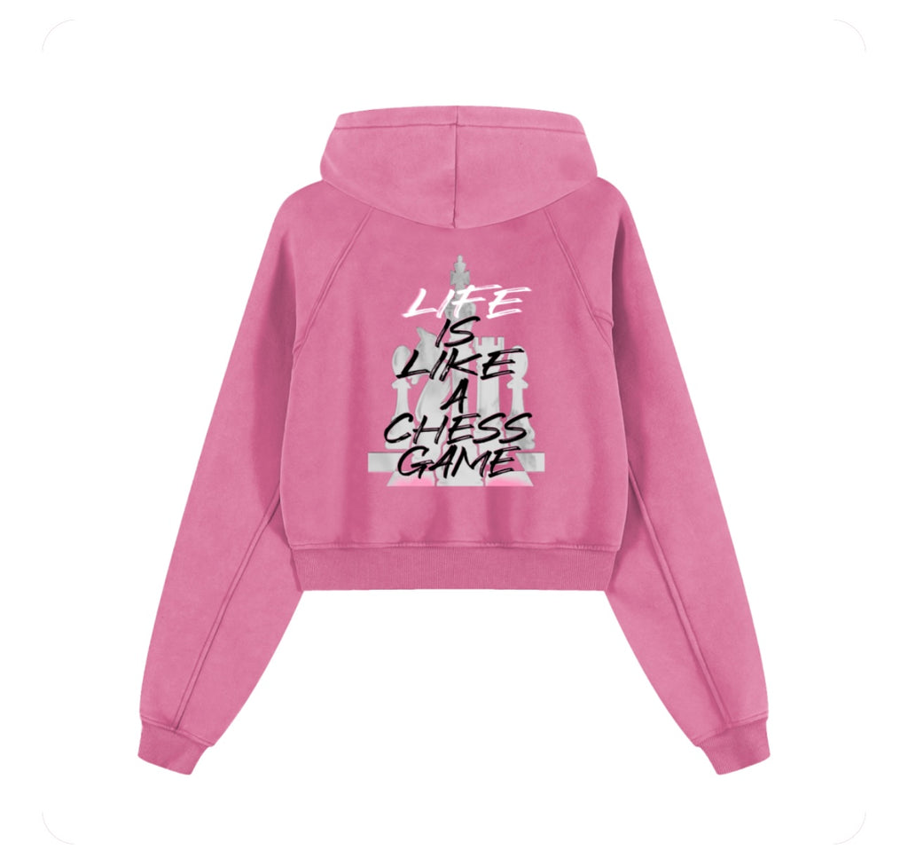 Women Washed Crop Hoodies
