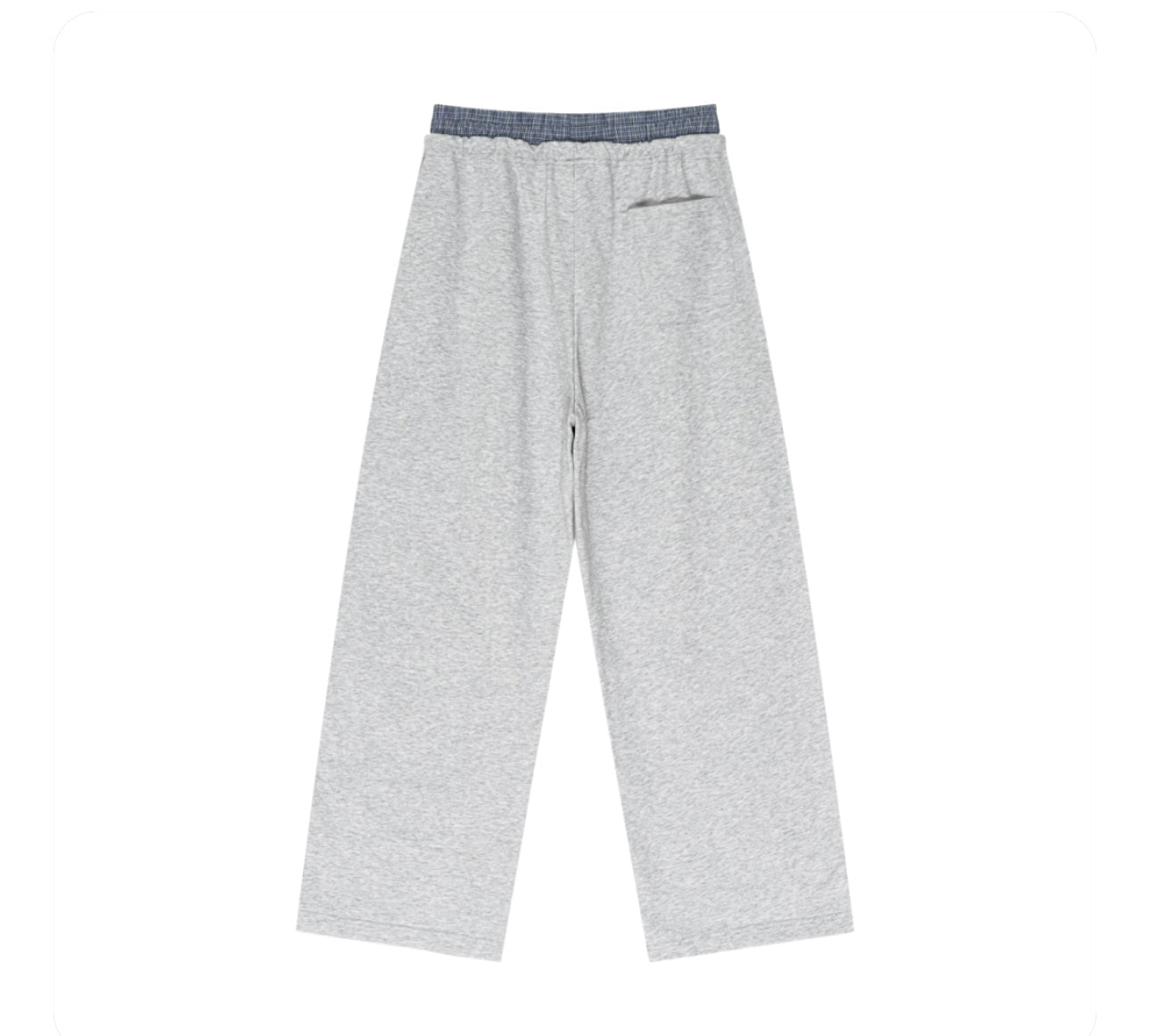 Plaid Double-Stacked Waist Pants